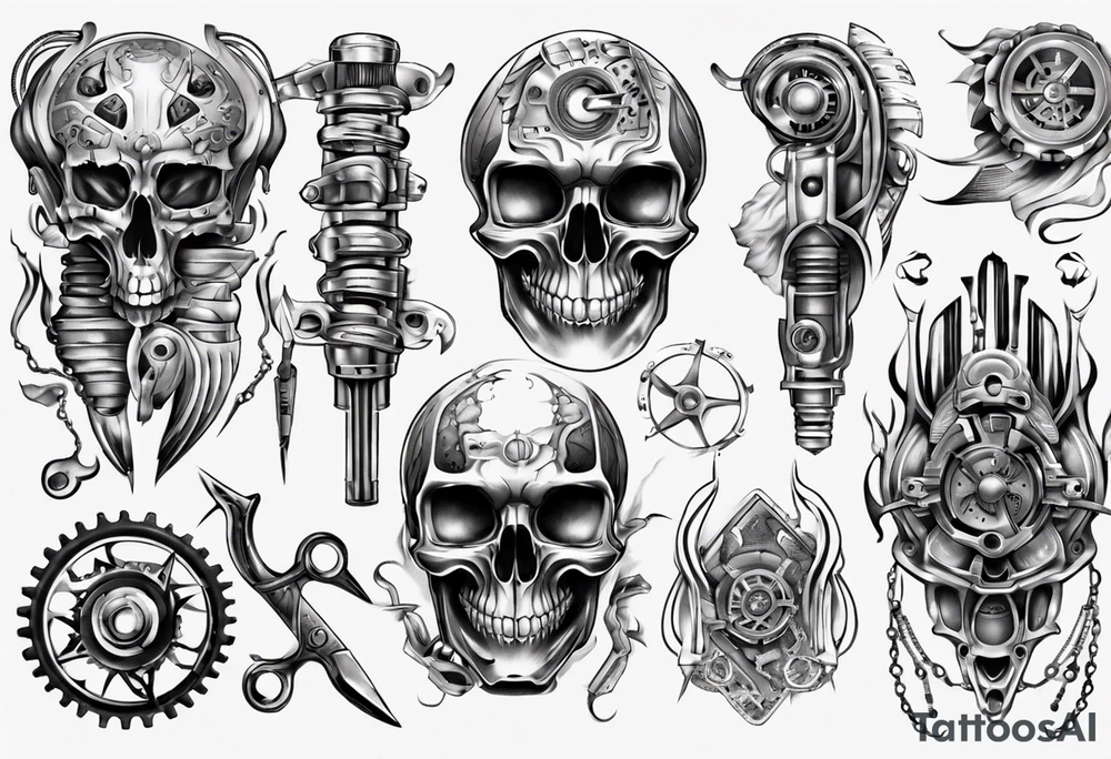 Car parts tattoo idea