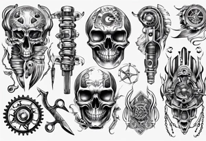 Car parts tattoo idea