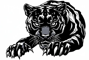 Black panther tattoo idea