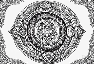 Armenian eternity symbol tattoo idea