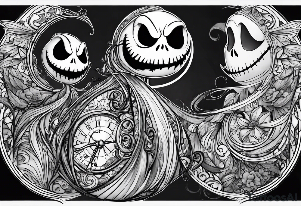 Halo head jack skellington tattoo idea