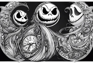 Halo head jack skellington tattoo idea