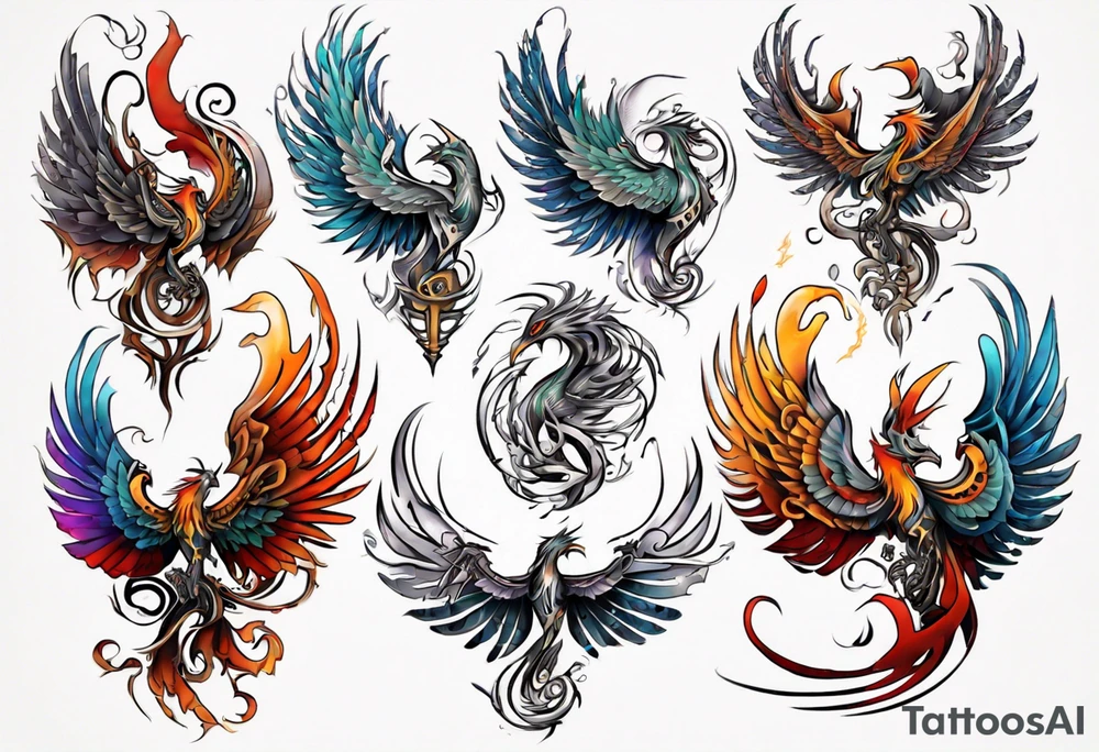 Phoenix tattoo idea