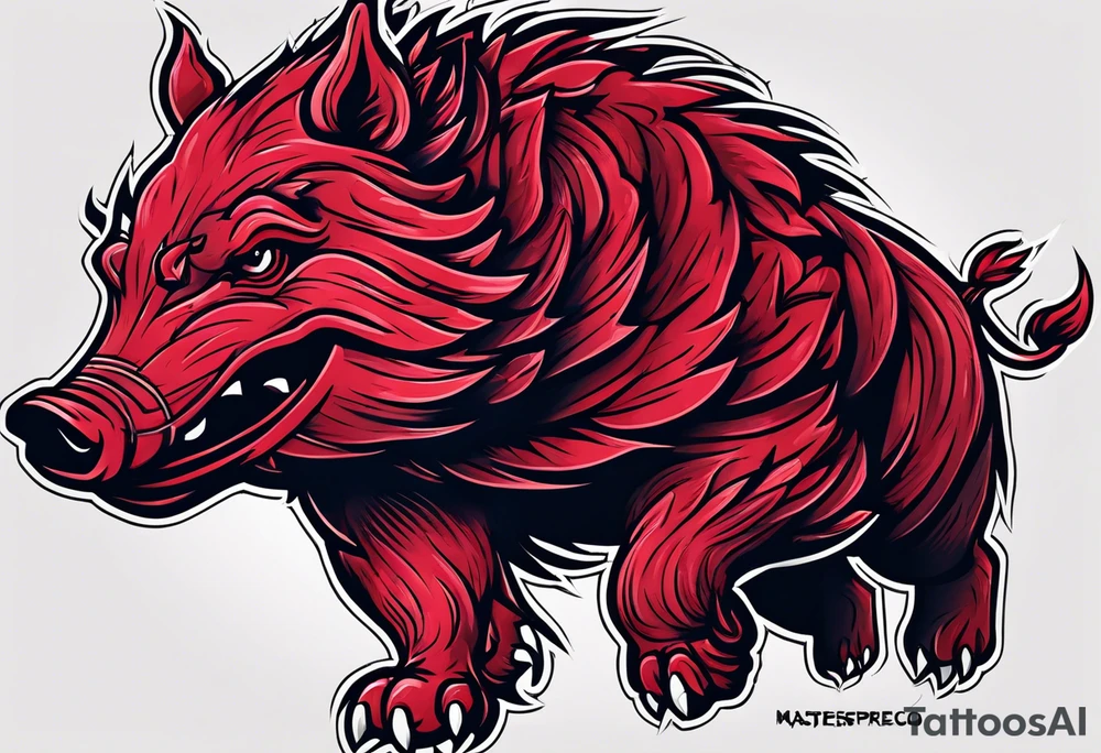 Arkansas razorbacks tattoo idea