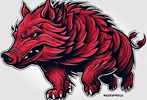 Arkansas razorbacks tattoo idea