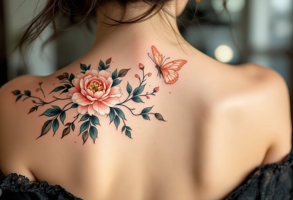 美 (měi, “beauty”) in rose gold ink often decorates a peony or butterfly for elegance and transformation. tattoo idea
