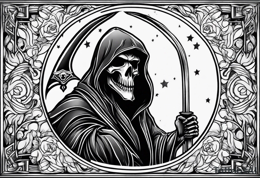 grim reaper tattoo idea