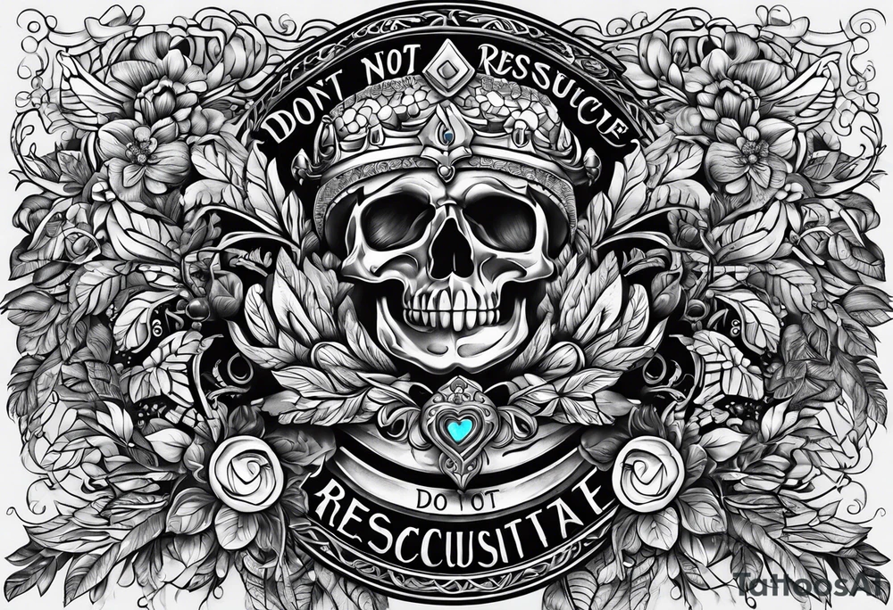Do not resuscitate tattoo idea