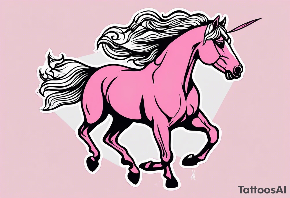 Turn pink ribbon into bucking horse
Breast cancer tattoo idea