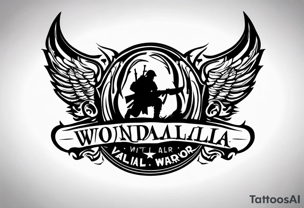 Wounded warrior valhalla tattoo idea