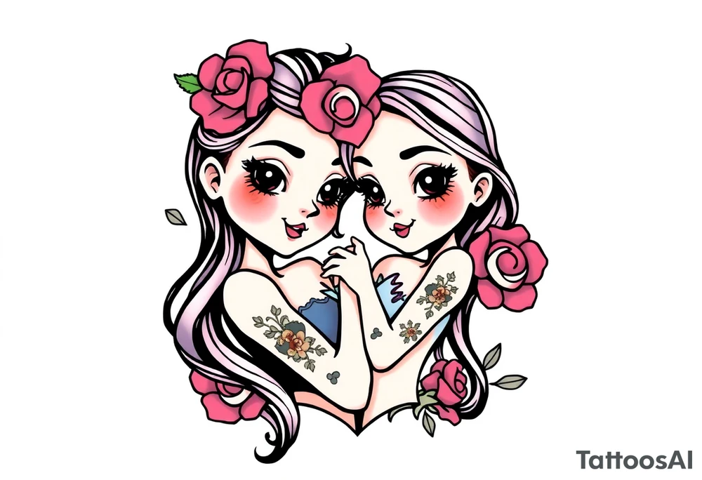 Bondage girl tattoo idea
