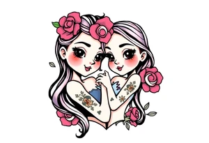 Bondage girl tattoo idea