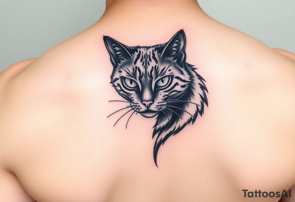 Black Cat tattoo idea