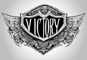 Victory or valhalla shield tattoo idea