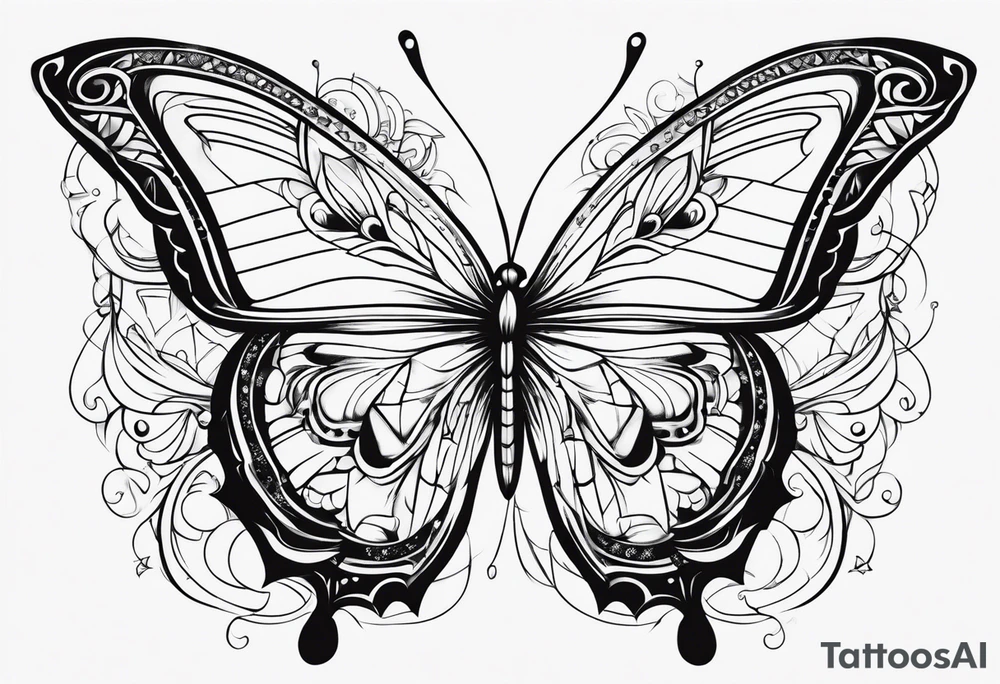 Butterflies tattoo idea