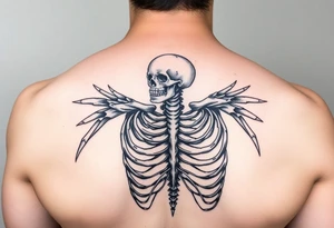 Purepecha warrior skeleton tattoo idea