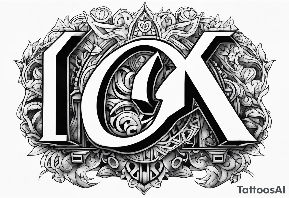 Street art lettering "GenX OG" tattoo idea