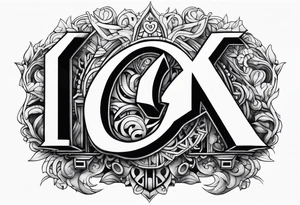 Street art lettering "GenX OG" tattoo idea