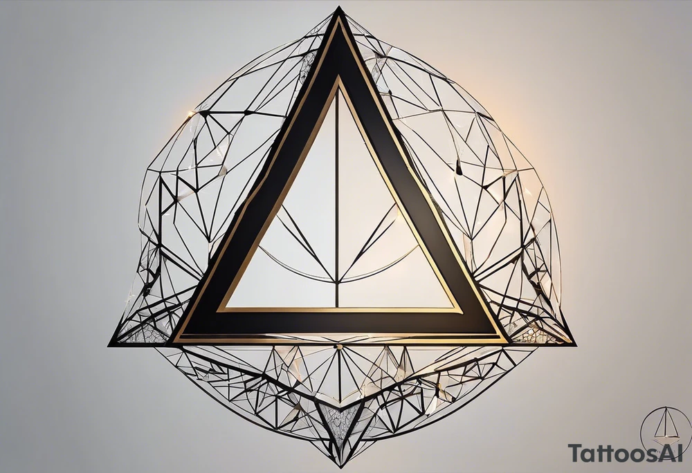 Geometric but feminine. Symbolic of connection, beauty in imperfection, femininity, duality within oneself, possibility, intuition, hope, joy, spirituality and resilience. Include double triangle, unclosed triangle (delta), triangle with black tip, crescent moon, unclosed circle completed with dots or broken line, hummingbird and swallow birds. tattoo idea