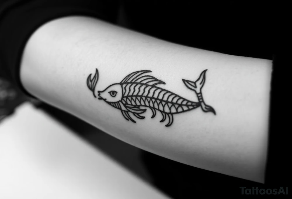 zodiac sign "pisces + cancer" tattoo idea