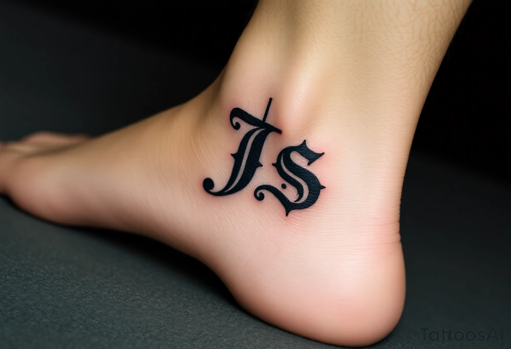 J and s letters tattoo idea