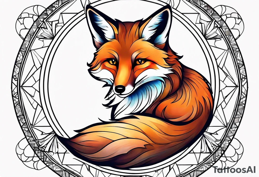 full fox look at the star tattoo idea
