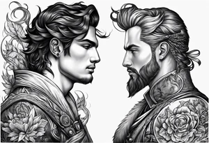 Gemini and Capricorn tattoo for men tattoo idea