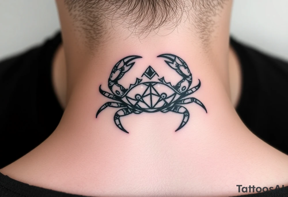 Sign of a caner a crab tattoo idea
