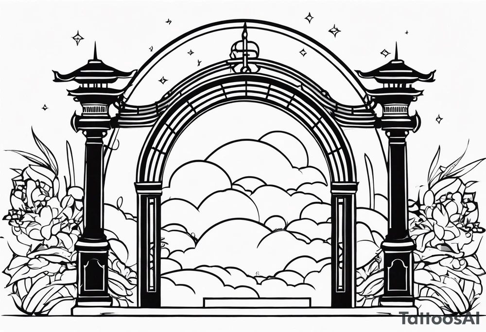 heaven gate vector tattoo idea