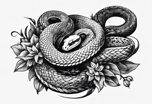 Snake on forefarm tattoo tattoo idea
