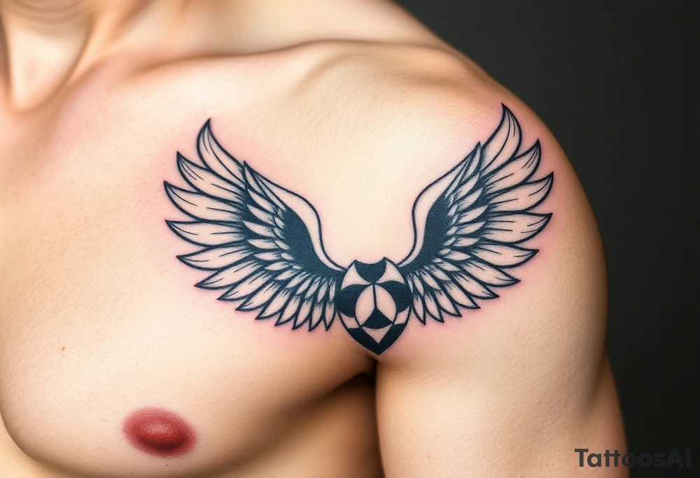 A tattoo representing the embracement of homosexuality. Keep the design elegant, modern, and deeply meaningful. Do not use wings tattoo idea