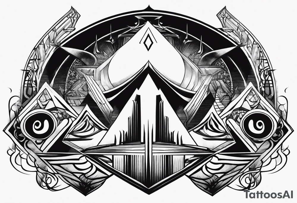 Metal music tattoo idea