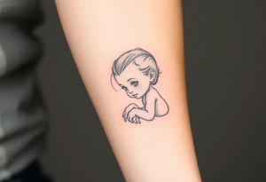 Baby girl tattoo idea