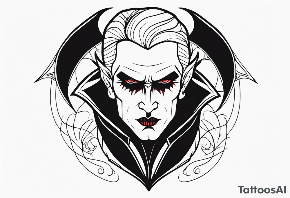 Vampire tattoo design tattoo idea