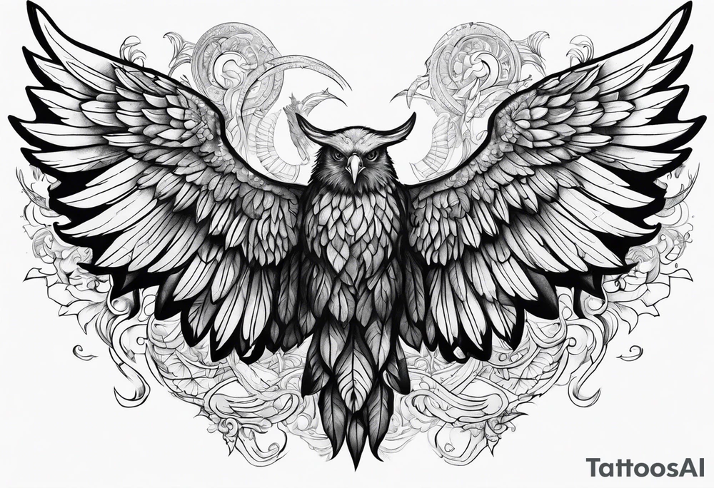 Glenn with wings tattoo idea