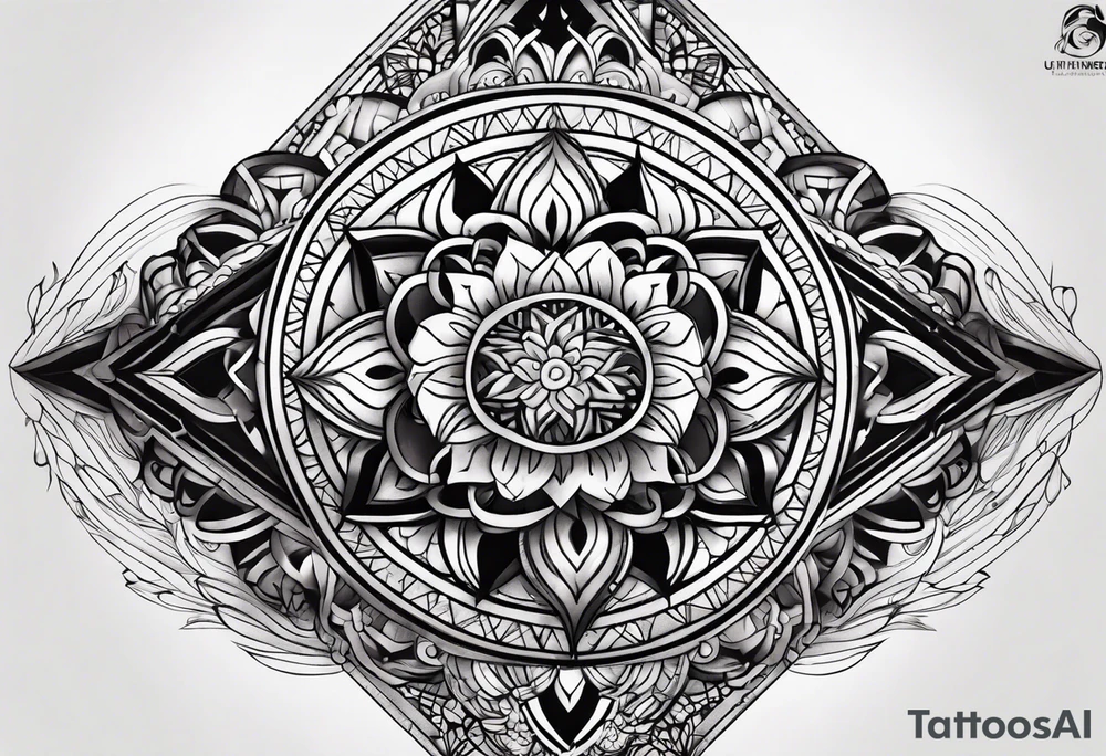 full arm tattoo black work tattoo idea