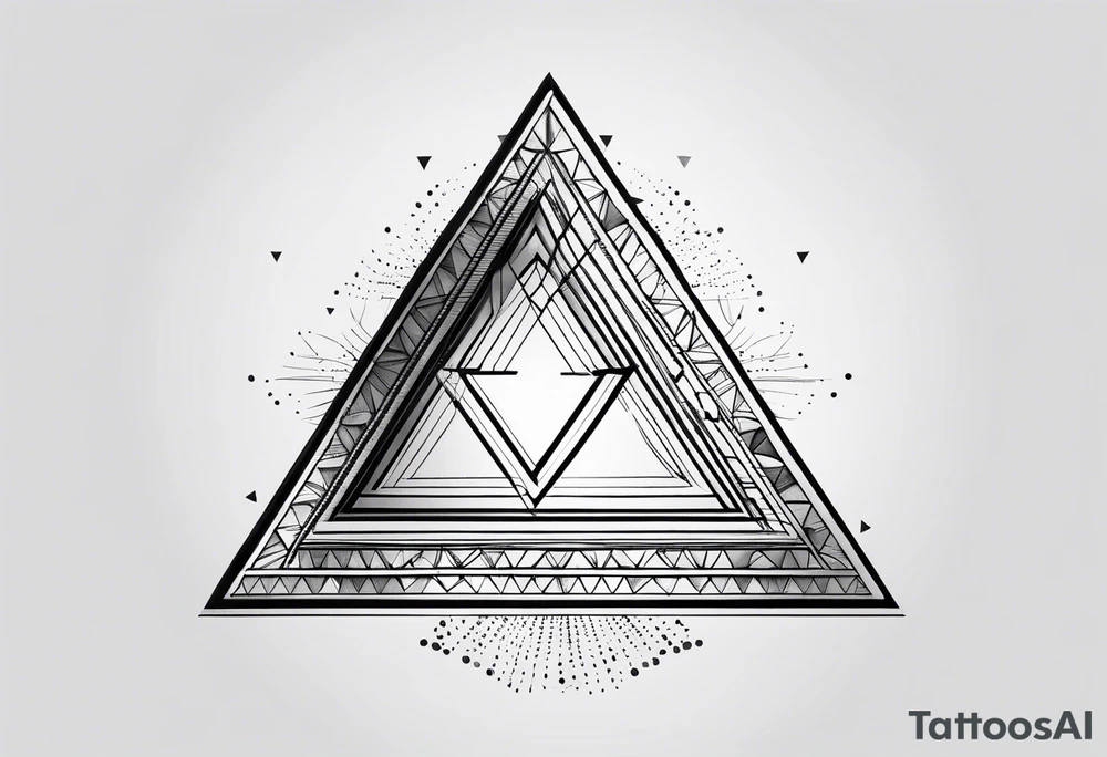 3 overlapping triangles tattoo idea