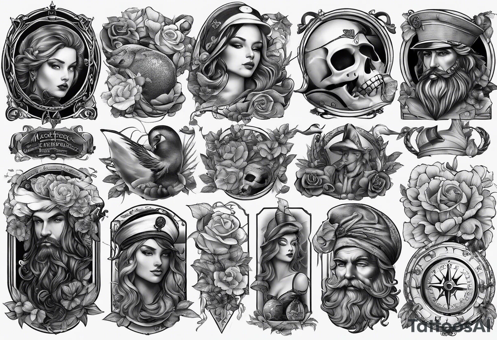 A person being misunderstood
Full detailed sleeve tattoo idea