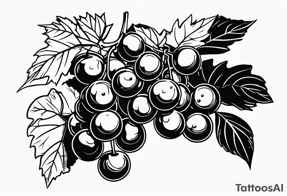 Arack grape tattoo idea