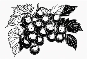 Arack grape tattoo idea