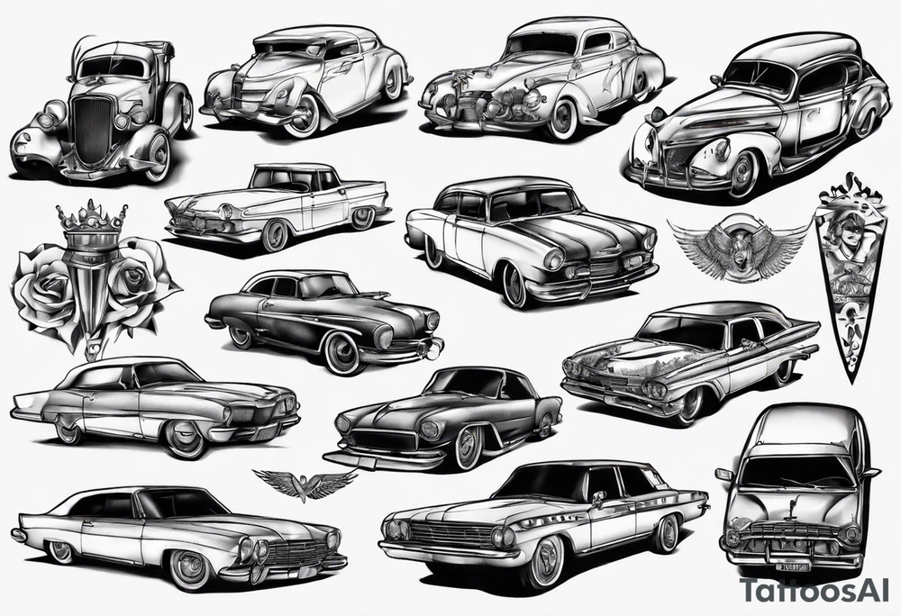 voiture tattoo idea