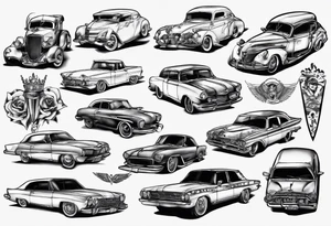 voiture tattoo idea