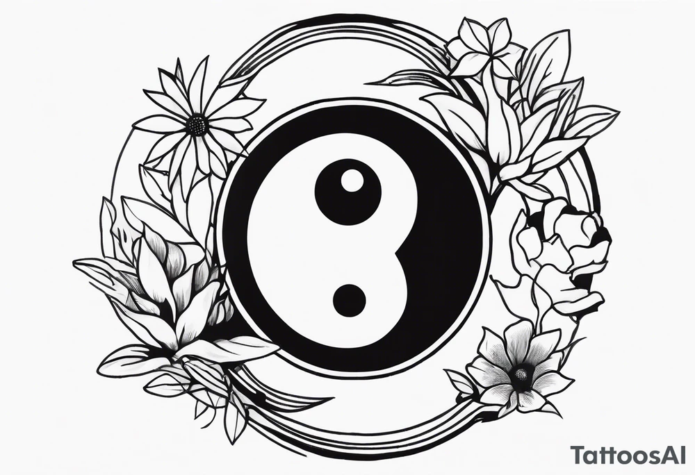 Rock hands in Ying yang, masculine and feminine, nothing dies everything transforms, nurture over nature tattoo idea