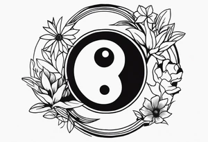 Rock hands in Ying yang, masculine and feminine, nothing dies everything transforms, nurture over nature tattoo idea