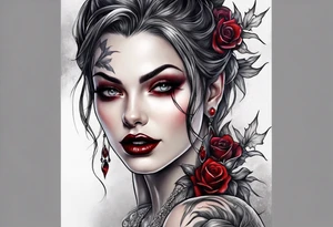 Vampire tattoo design tattoo idea