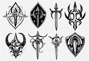 poseidons trident tattoo idea