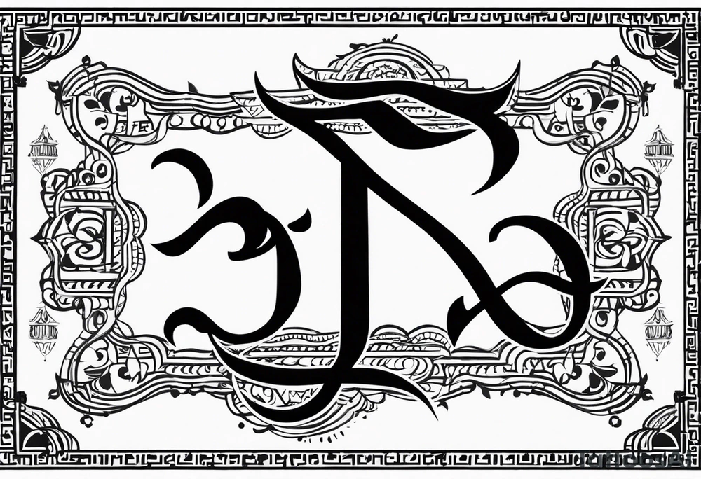 Tattoo ਨਿਰਭਉ ਨਿਰਵੈਰ written in Gurmukhi written text. tattoo idea