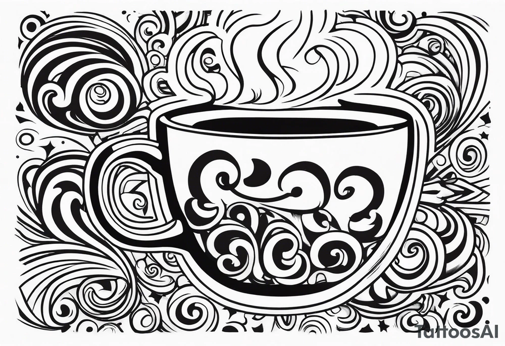 Coffee mug tattoo idea