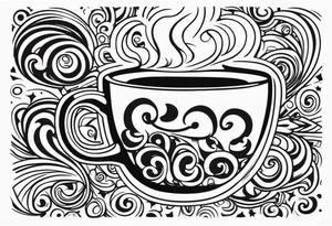 Coffee mug tattoo idea