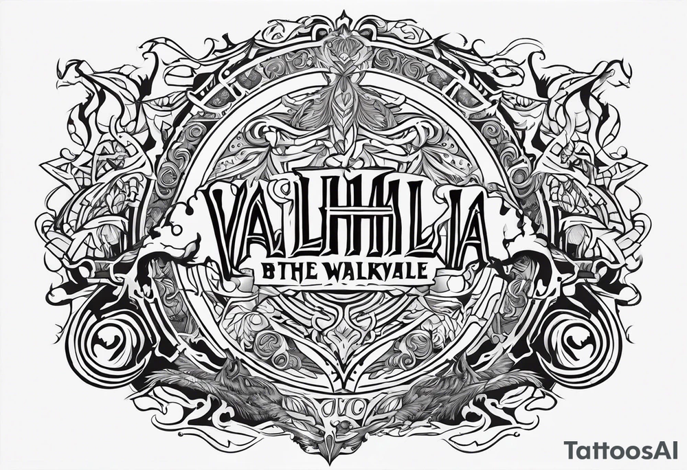 VALHALLA battle  prayer poem tattoo idea